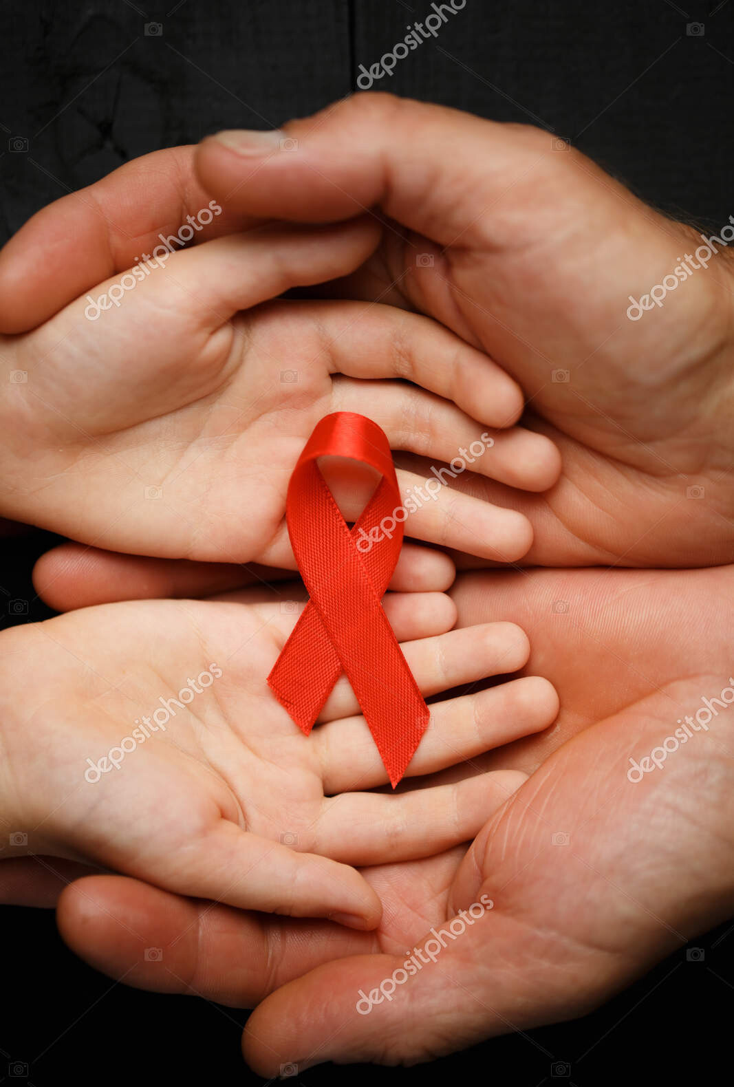 depositphotos 317322053 stock photo aid red ribbon in hand